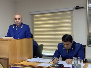 Санаи 3 октябри соли 2025 дар прокуратураи шаҳри Душанбе маҷлиси ҳайати мушовараи прокуратураи шаҳри Душанбе баргузор гардид